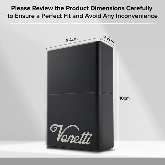 Vonetti Grande - Premium Signal Blocker Faraday Box, Key FOB Radio Frequency Blocker, Radio Frequency Hijack Protector Tin, Keyless Go RFID Blocking Case