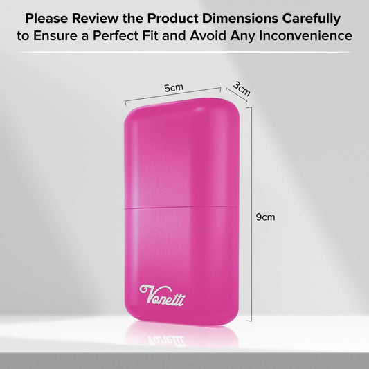 VONETTI Bello Pink Faraday Box for Car Keys- Anti-Theft Car Key Signal Blocking Pouch, RFID Keyless Entry Key Fob Protector & Blocker Blocking Cages- Car Accessories Gift for Men and Women